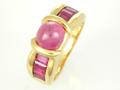 Ruby Ring Yellow Gold 18K Size 5.5