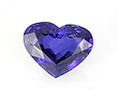 Cut Sapphire Heart  Heated