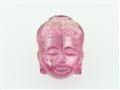 Pink Tourmaline Buddha Pendant Carving