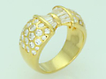 Diamond Ring  18K Yellow Gold Size 6.75