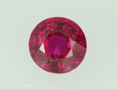 Cut Mogok Ruby rd 4mm, , 0.52 cts, 4.15 x 2.85 x 4.15 x mm