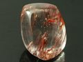 WoW "Red Copper" Rutile Topaz Cabochon, Mogok, Burma
