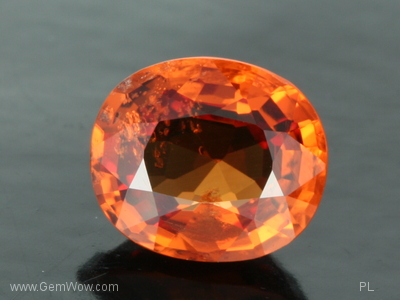 Cut Spessartite Garnet, Garnet, 1.42 cts, 6.2 x 3.25 x 7.2 x mm