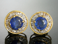 Kyanite & Diamond Earrings