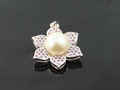 Pearl & Pink Sapphire with White Gold Pendants, Mogok, Myanmar