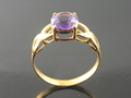 Amethyst with Yellow Gold, Mogok, Myanmar