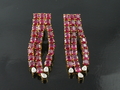 Ruby Earrings with 18 K Yellow Gold