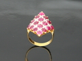Ruby and Diamond Ring with Yellow Gold
