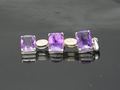 Amethyst and Diamond Pendant with White Gold