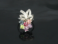 Peridot,Amethyst,Blue Topaz,Zircon Ring with 925(Silver)